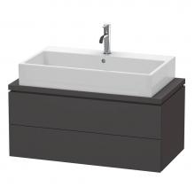 Duravit LC580808080 - L-Cube Two Drawer Vanity Unit For Console Graphite