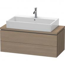 Duravit LC580903535 - L-Cube Two Drawer Vanity Unit For Console Oak Terra