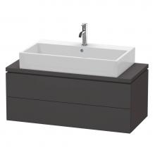 Duravit LC580908080 - L-Cube Two Drawer Vanity Unit For Console Graphite