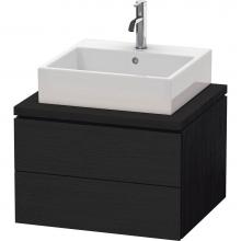 Duravit LC581501616 - L-Cube One Drawer Vanity Unit For Console Oak Black