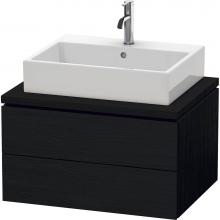 Duravit LC581601616 - L-Cube Two Drawer Vanity Unit For Console Oak Black