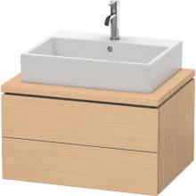 Duravit LC581603030 - L-Cube Two Drawer Vanity Unit For Console Natural Oak