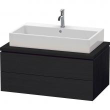 Duravit LC581801616 - L-Cube Two Drawer Vanity Unit For Console Oak Black