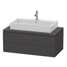 Duravit LC581908080 - L-Cube Two Drawer Vanity Unit For Console Graphite