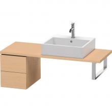 Duravit LC582503030 - L-Cube Two Drawer Low Cabinet For Console Natural Oak