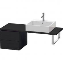 Duravit LC582601616 - L-Cube Two Drawer Low Cabinet For Console Oak Black