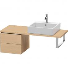 Duravit LC582603030 - L-Cube Two Drawer Low Cabinet For Console Natural Oak