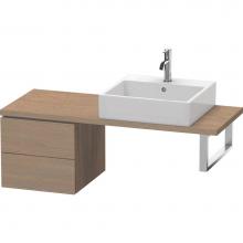 Duravit LC582603535 - L-Cube Two Drawer Low Cabinet For Console Oak Terra