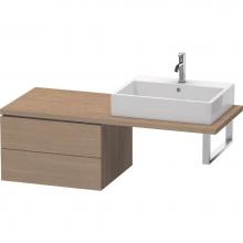 Duravit LC583803535 - L-Cube Two Drawer Low Cabinet For Console Oak Terra