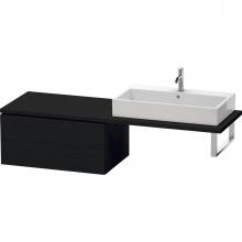 Duravit LC583901616 - L-Cube Two Drawer Low Cabinet For Console Oak Black