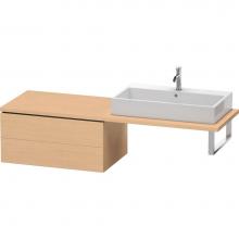 Duravit LC583903030 - L-Cube Two Drawer Low Cabinet For Console Natural Oak