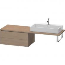 Duravit LC583903535 - L-Cube Two Drawer Low Cabinet For Console Oak Terra