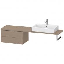 Duravit LC584803535 - L-Cube Two Drawer Low Cabinet For Console Oak Terra