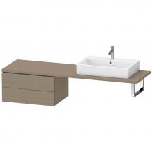 Duravit LC585903535 - L-Cube Two Drawer Low Cabinet For Console Oak Terra