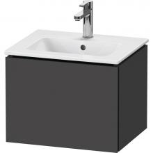 Duravit LC611804949 - L-Cube One Drawer Wall-Mount Vanity Unit Graphite