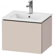 Duravit LC611809191 - L-Cube One Drawer Wall-Mount Vanity Unit Taupe