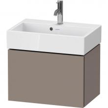 Duravit LC611904343 - L-Cube One Drawer Wall-Mount Vanity Unit Basalt