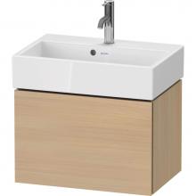 Duravit LC611907171 - L-Cube One Drawer Wall-Mount Vanity Unit Mediterranean Oak