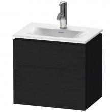 Duravit LC6133L1616 - L-Cube One Door Wall-Mount Vanity Unit Oak Black