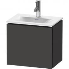 Duravit LC6133R8080 - L-Cube One Door Wall-Mount Vanity Unit Graphite