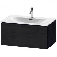 Duravit LC613701616 - L-Cube One Drawer Wall-Mount Vanity Unit Oak Black