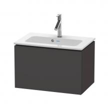 Duravit LC615608080 - L-Cube One Drawer Wall-Mount Vanity Unit Graphite