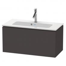 Duravit LC615708080 - L-Cube One Drawer Wall-Mount Vanity Unit Graphite