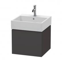 Duravit LC617408080 - L-Cube One Drawer Wall-Mount Vanity Unit Graphite