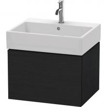 Duravit LC617501616 - L-Cube One Drawer Wall-Mount Vanity Unit Oak Black