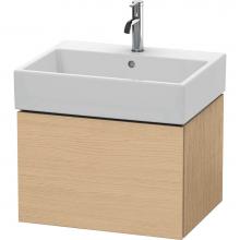 Duravit LC617503030 - L-Cube One Drawer Wall-Mount Vanity Unit Natural Oak