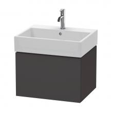 Duravit LC617508080 - L-Cube One Drawer Wall-Mount Vanity Unit Graphite