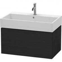 Duravit LC617701616 - L-Cube One Drawer Wall-Mount Vanity Unit Oak Black