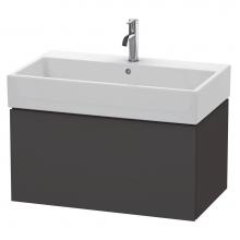 Duravit LC617708080 - L-Cube One Drawer Wall-Mount Vanity Unit Graphite