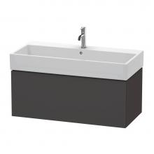 Duravit LC617808080 - L-Cube One Drawer Wall-Mount Vanity Unit Graphite