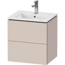 Duravit LC621809191 - L-Cube Two Drawer Wall-Mount Vanity Unit Taupe