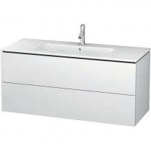 Duravit LC624301818 - L-Cube Two Drawer Wall-Mount Vanity Unit White