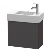 Duravit LC6246L8080 - L-Cube One Door Wall-Mount Vanity Unit Graphite