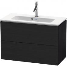 Duravit LC625701616 - L-Cube Two Drawer Wall-Mount Vanity Unit Oak Black