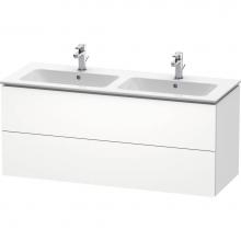 Duravit LC625801818 - L-Cube Two Drawer Wall-Mount Vanity Unit White