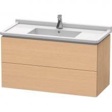 Duravit LC626603030 - L-Cube Two Drawer Wall-Mount Vanity Unit Natural Oak