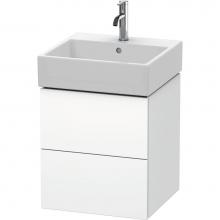 Duravit LC627401818 - L-Cube Two Drawer Wall-Mount Vanity Unit White