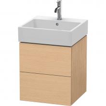 Duravit LC627403030 - L-Cube Two Drawer Wall-Mount Vanity Unit Natural Oak