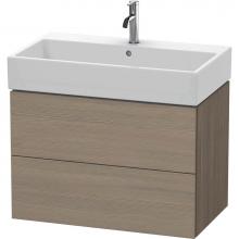 Duravit LC627703535 - L-Cube Two Drawer Wall-Mount Vanity Unit Oak Terra