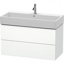 Duravit LC627801818 - L-Cube Two Drawer Wall-Mount Vanity Unit White