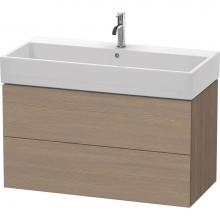 Duravit LC627803535 - L-Cube Two Drawer Wall-Mount Vanity Unit Oak Terra