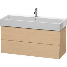 Duravit LC627903030 - L-Cube Two Drawer Wall-Mount Vanity Unit Natural Oak