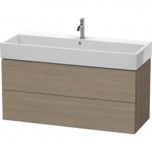 Duravit LC627903535 - L-Cube Two Drawer Wall-Mount Vanity Unit Oak Terra