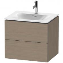 Duravit LC630503535 - L-Cube Two Drawer Wall-Mount Vanity Unit Oak Terra