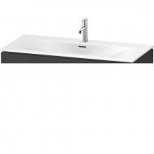 Duravit LC630808080 - L-Cube Two Drawer Wall-Mount Vanity Unit Graphite