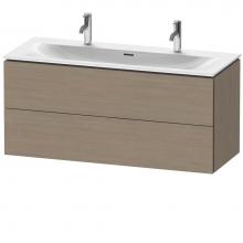 Duravit LC630903535 - L-Cube Two Drawer Wall-Mount Vanity Unit Oak Terra